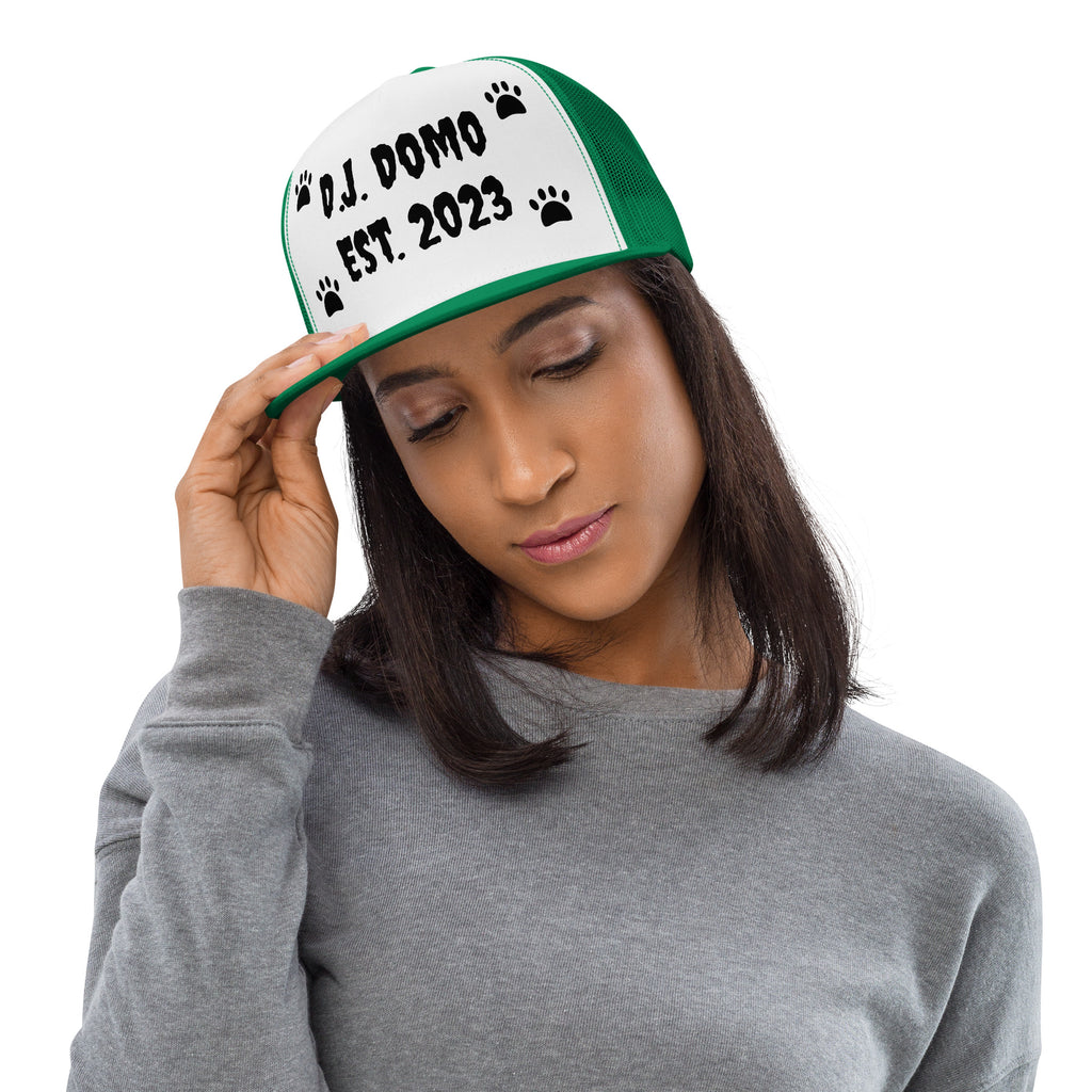 "Dog Paws" Trucker Cap Multi Color/Black