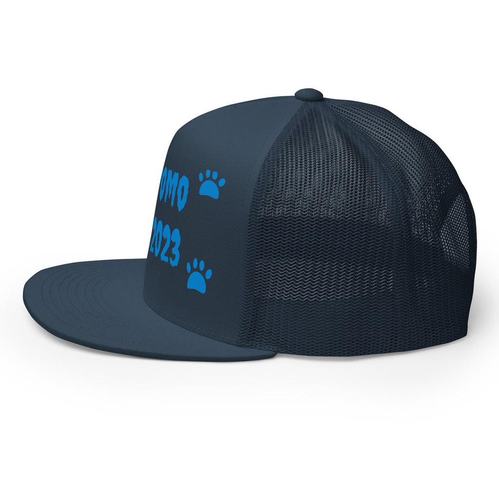 "Dog Paws" Trucker Cap Multi Color/Light Blue