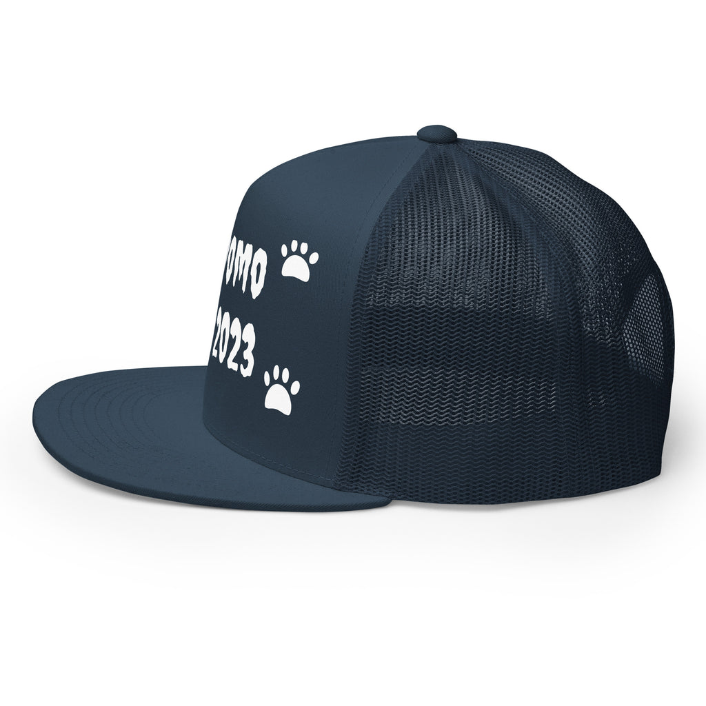 "Dog Paws" Trucker Cap Multi Color/White