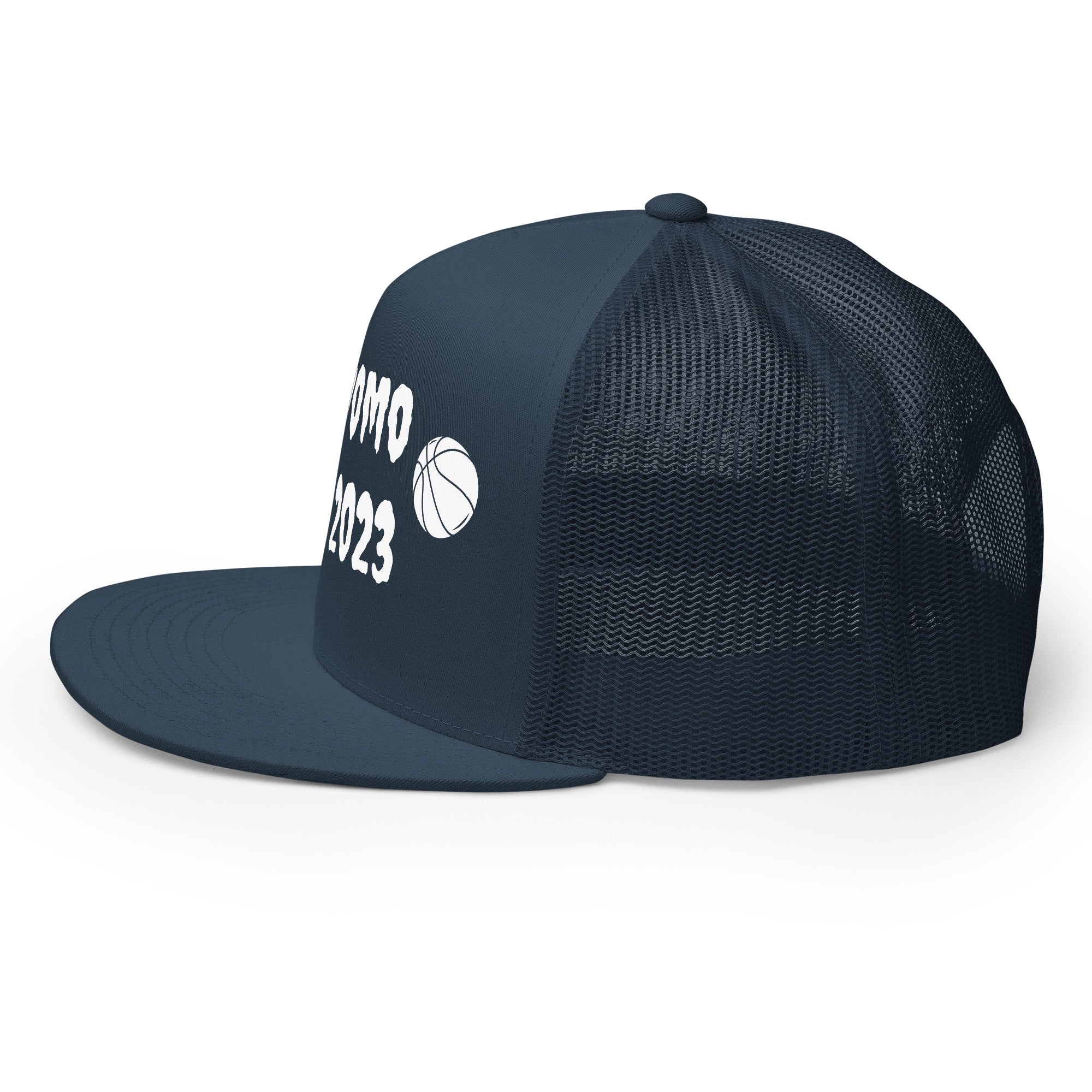 "Basketball" Trucker Cap Multi Color/White