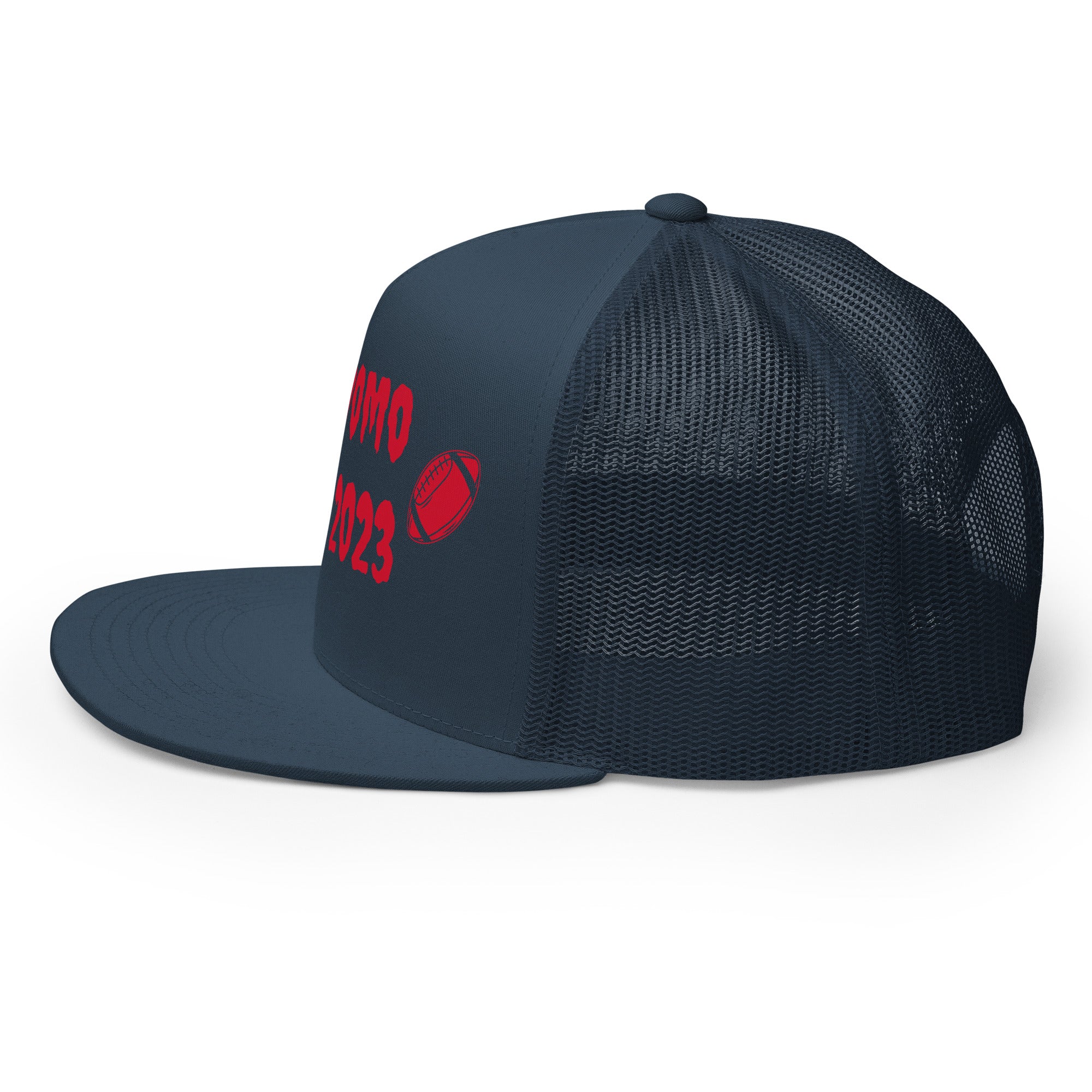 "Football" Trucker Cap Multi Color/Red