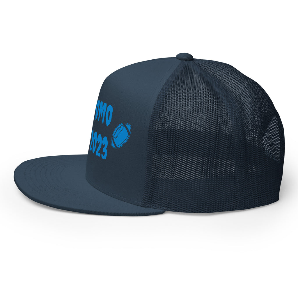 "Football" Trucker Cap Multi Color/Light Blue