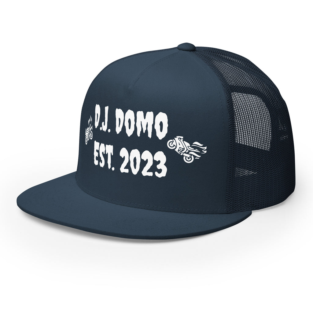 "Biker" Trucker Cap Multi Color/White