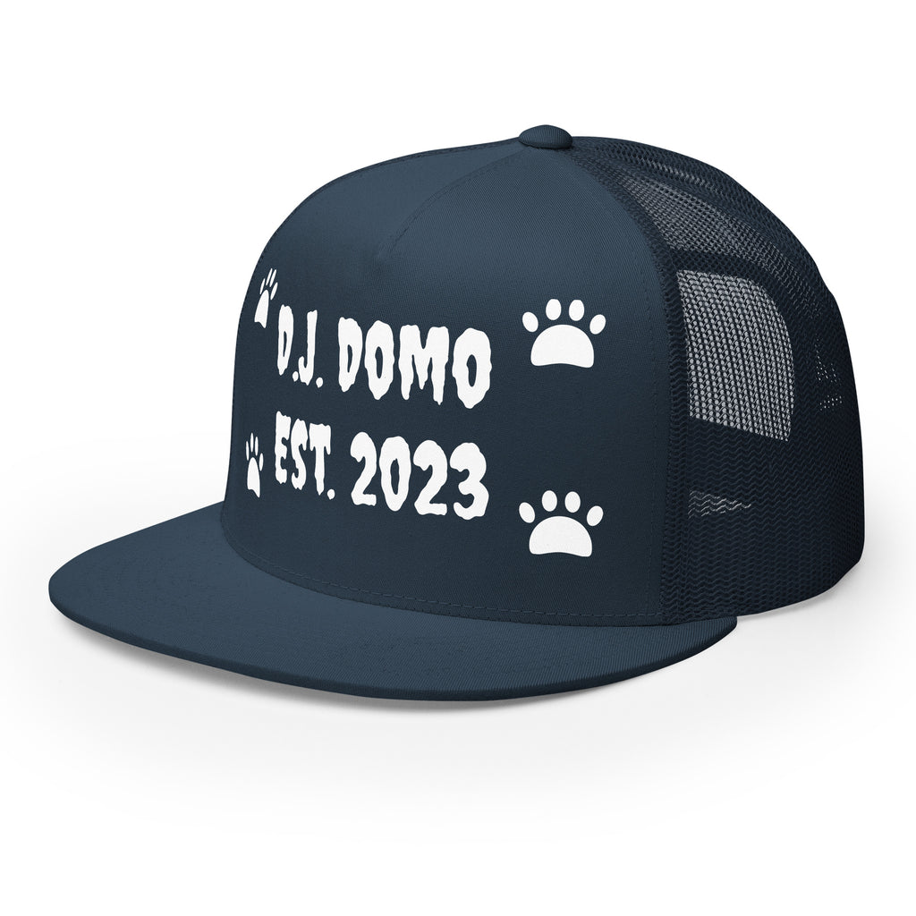 "Dog Paws" Trucker Cap Multi Color/White