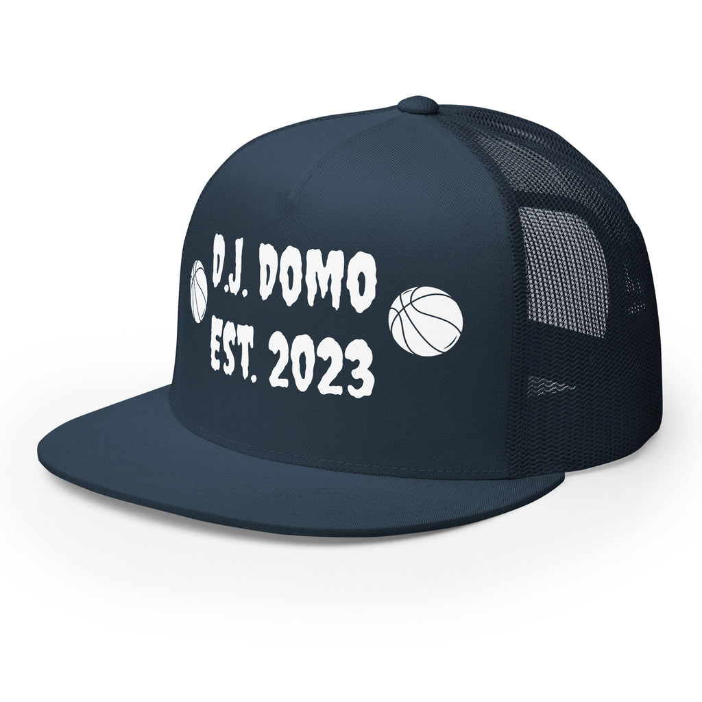 "Basketball" Trucker Cap Multi Color/White