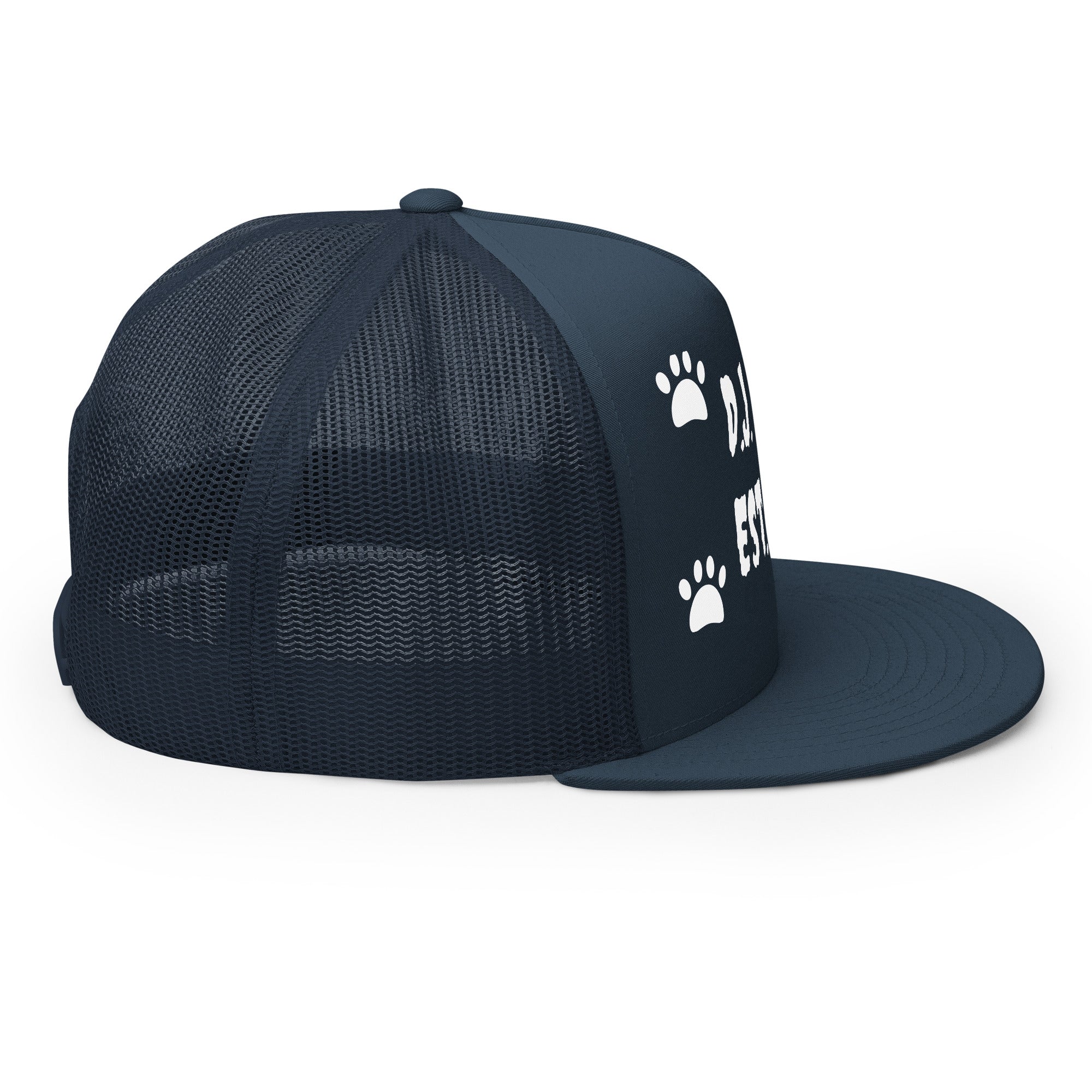 "Dog Paws" Trucker Cap Multi Color/White