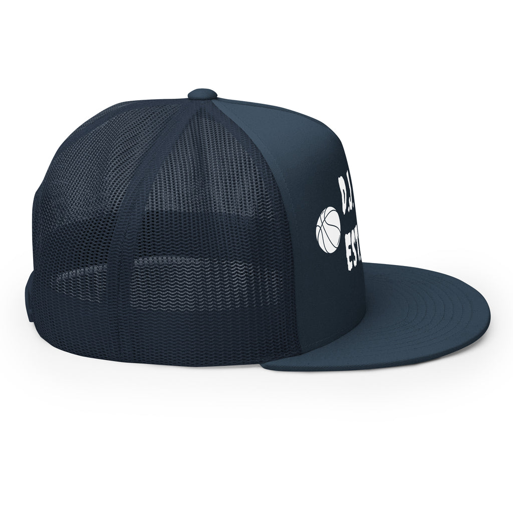 "Basketball" Trucker Cap Multi Color/White