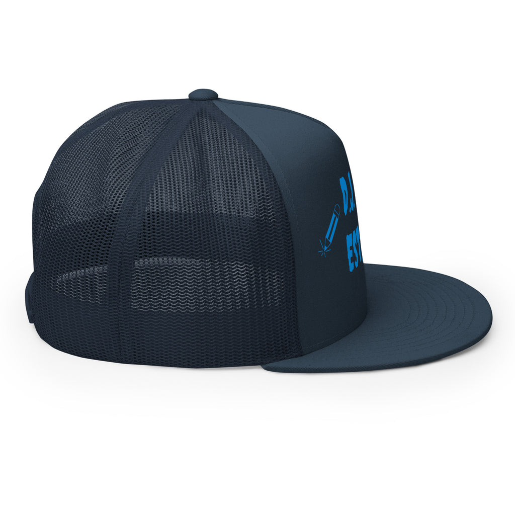"Writer" Trucker Cap Multi Color/Light Blue