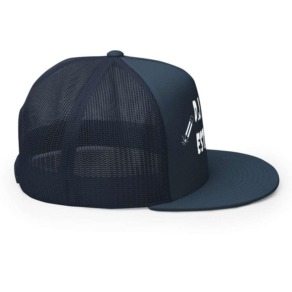 "Writer" Trucker Cap Multi Color/White