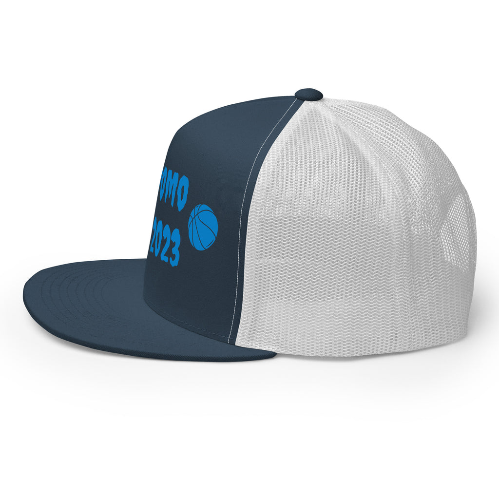 "Basketball" Trucker Cap Multi Color/Light Blue
