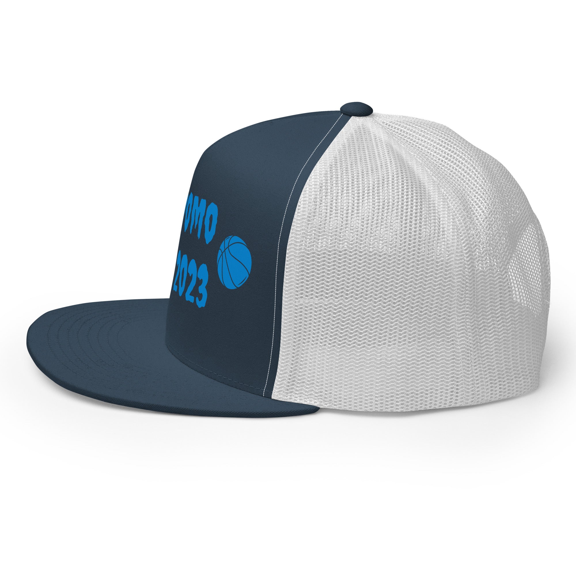 "Basketball" Trucker Cap Multi Color/Light Blue
