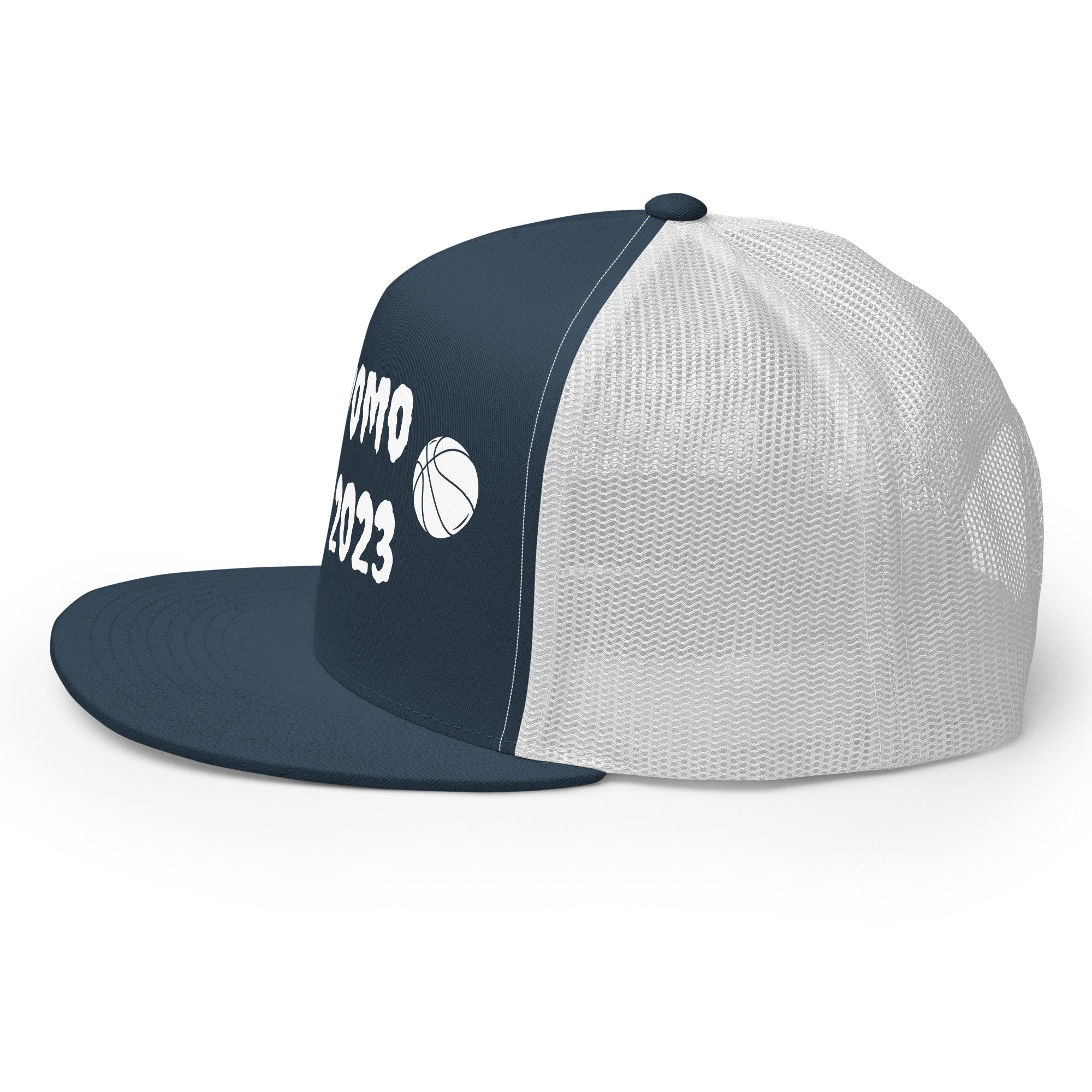 "Basketball" Trucker Cap Multi Color/White