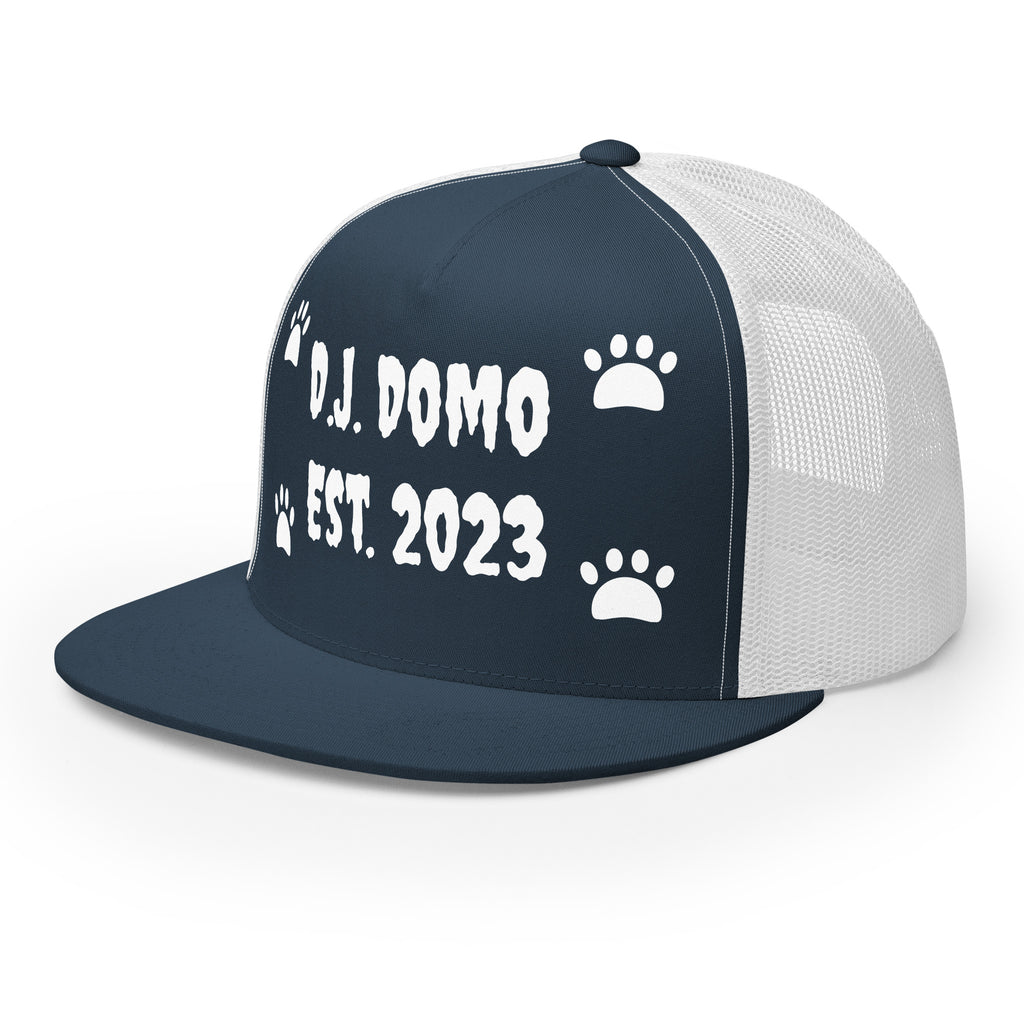"Dog Paws" Trucker Cap Multi Color/White