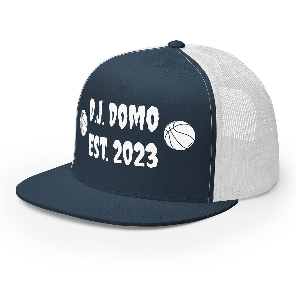 "Basketball" Trucker Cap Multi Color/White