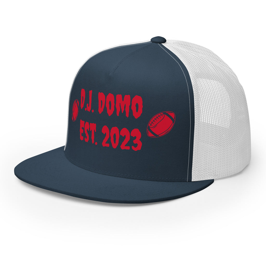 "Football" Trucker Cap Multi Color/Red