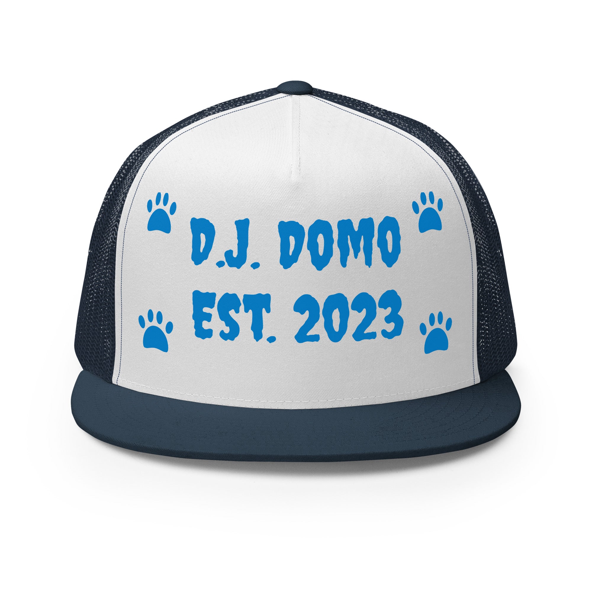 "Dog Paws" Trucker Cap Multi Color/Light Blue