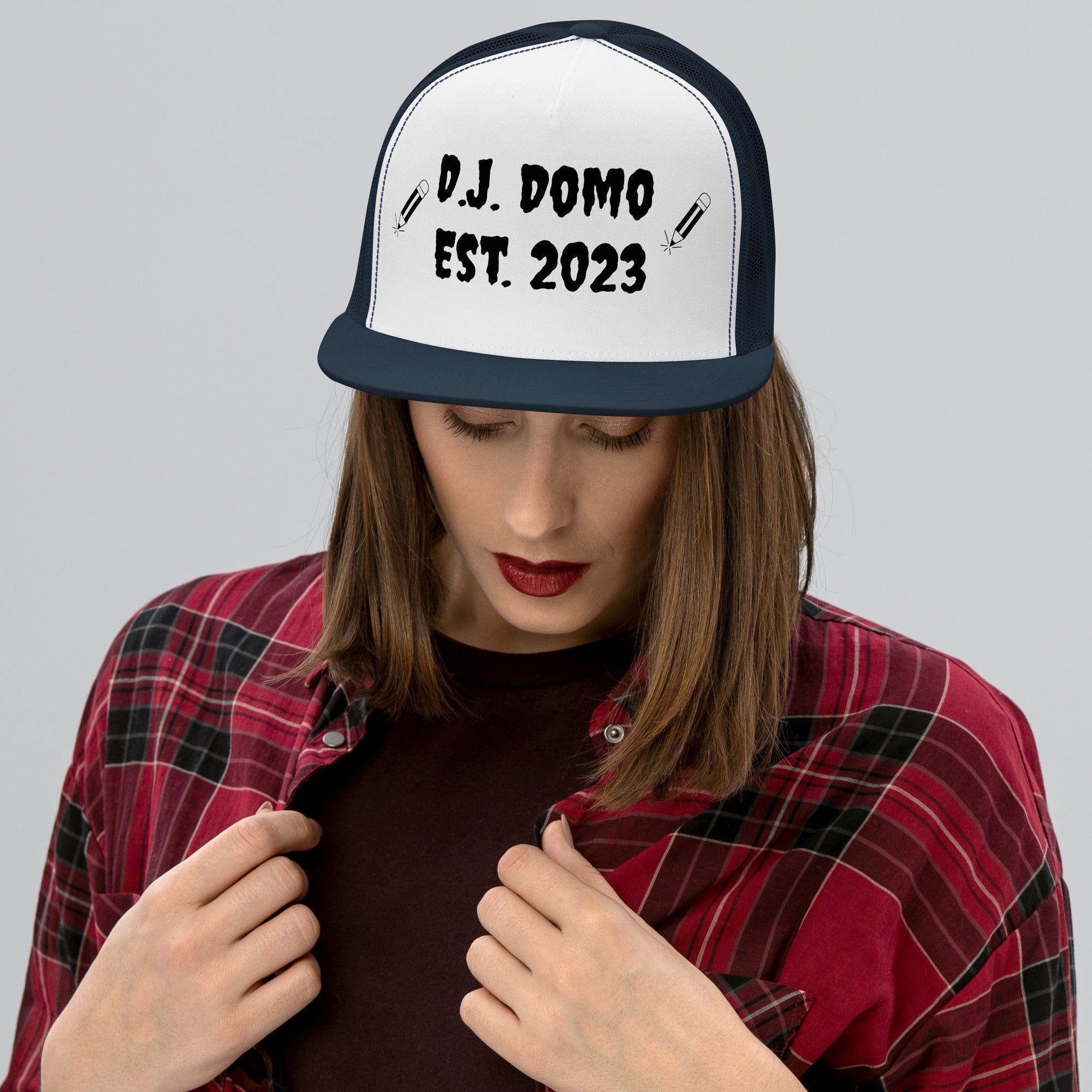 "Writer" Trucker Cap Multi Color/Black