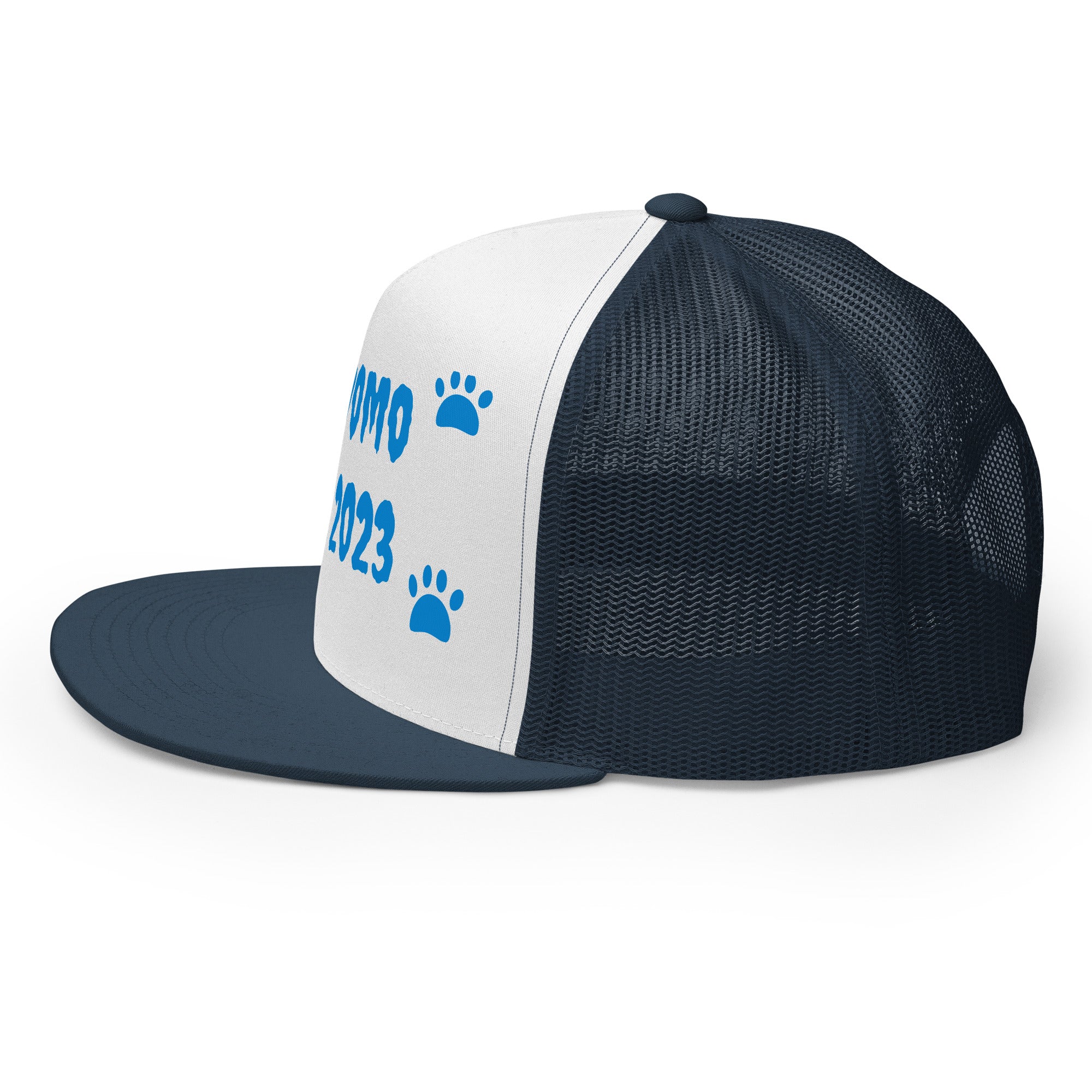 "Dog Paws" Trucker Cap Multi Color/Light Blue