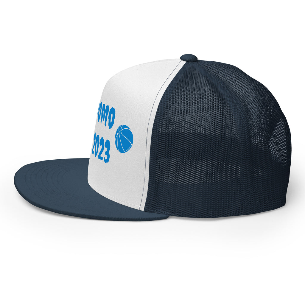 "Basketball" Trucker Cap Multi Color/Light Blue