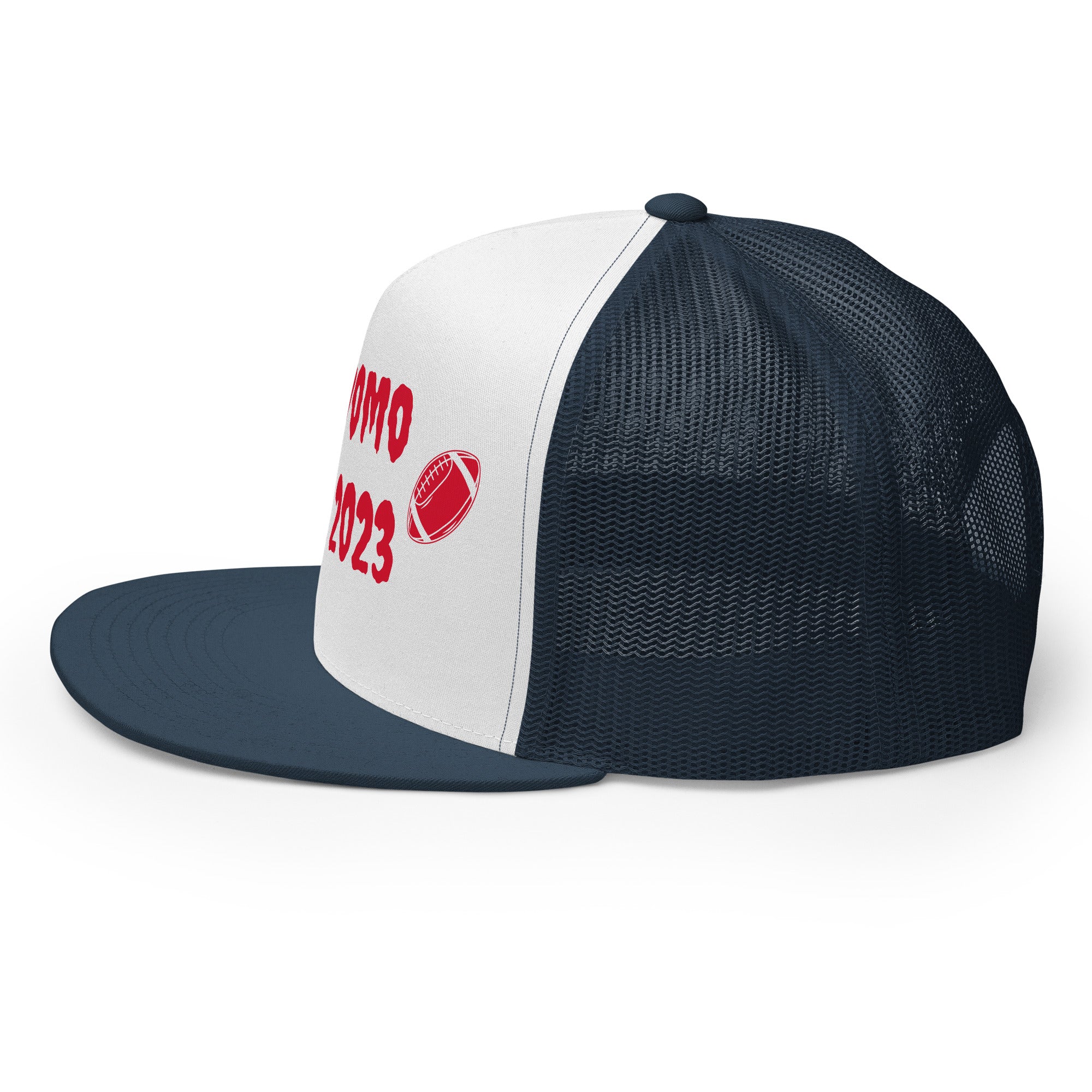 "Football" Trucker Cap Multi Color/Red