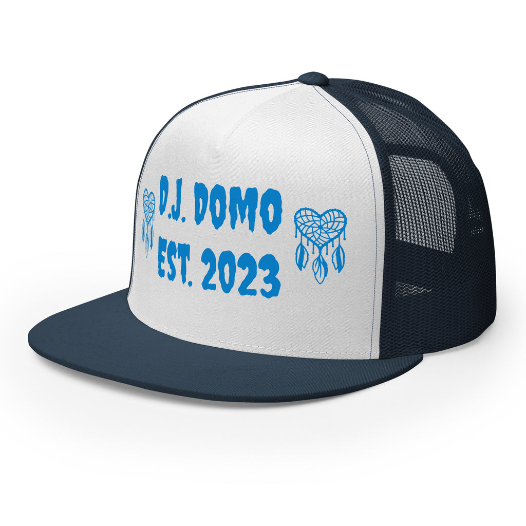 "Heart Catchers" Trucker Cap Multi Color/Light Blue