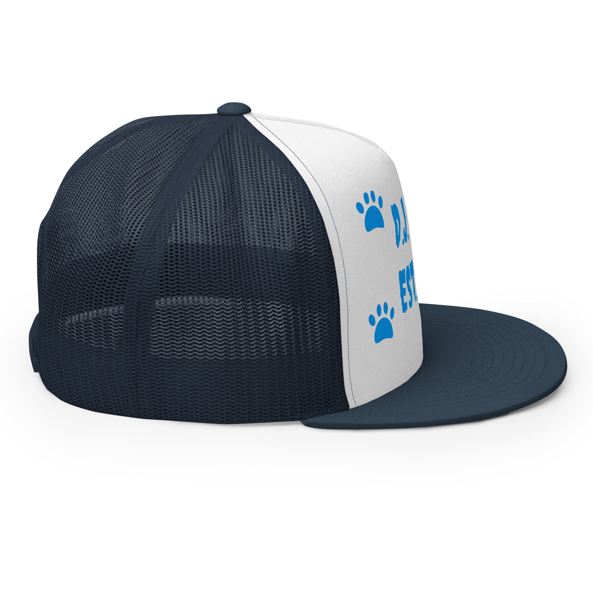 "Dog Paws" Trucker Cap Multi Color/Light Blue