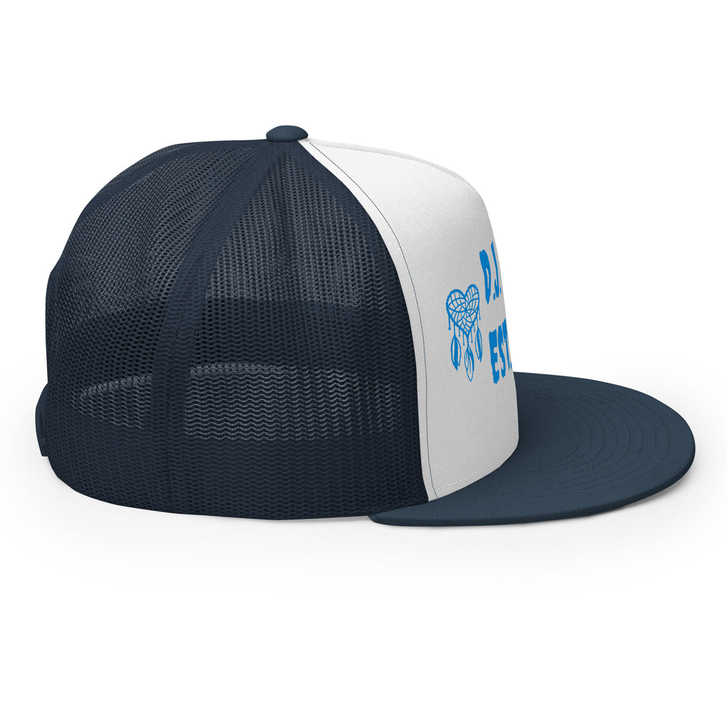 "Heart Catchers" Trucker Cap Multi Color/Light Blue