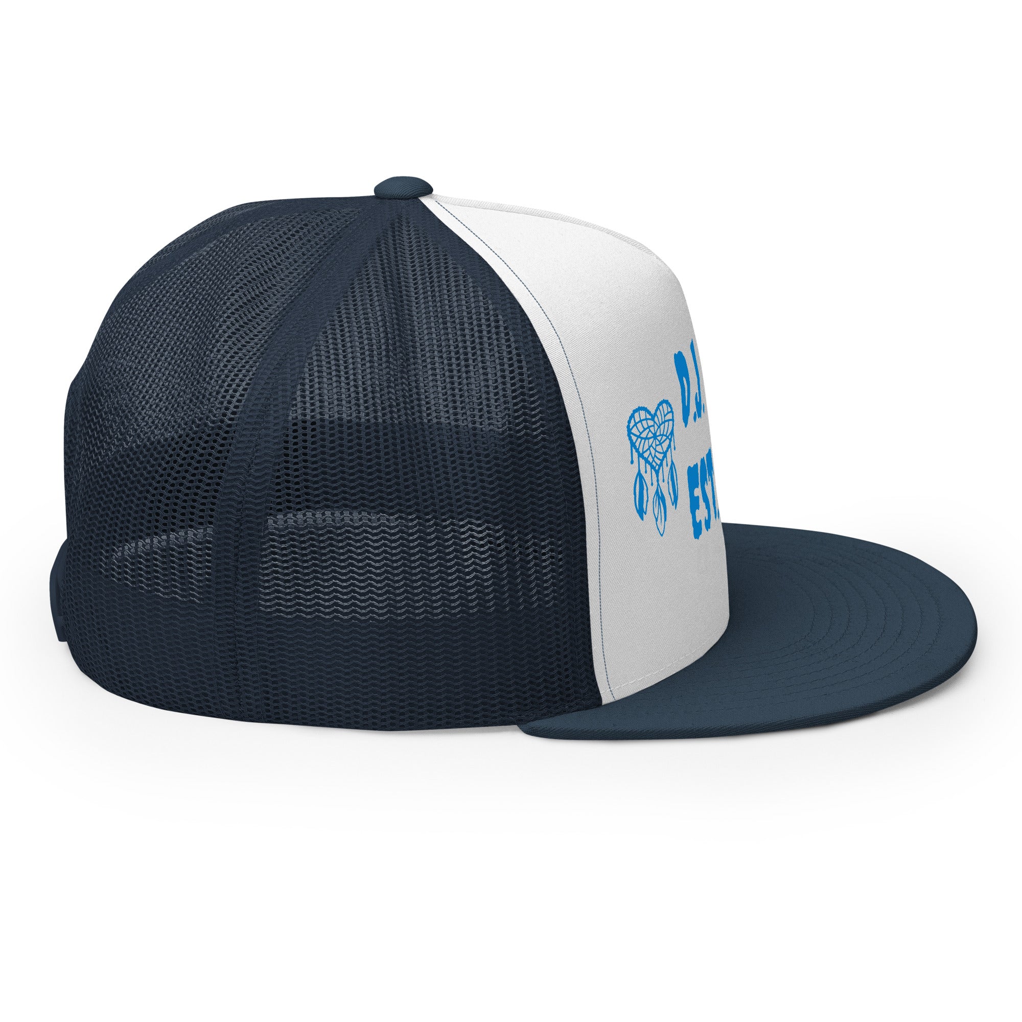 "Heart Catchers" Trucker Cap Multi Color/Light Blue