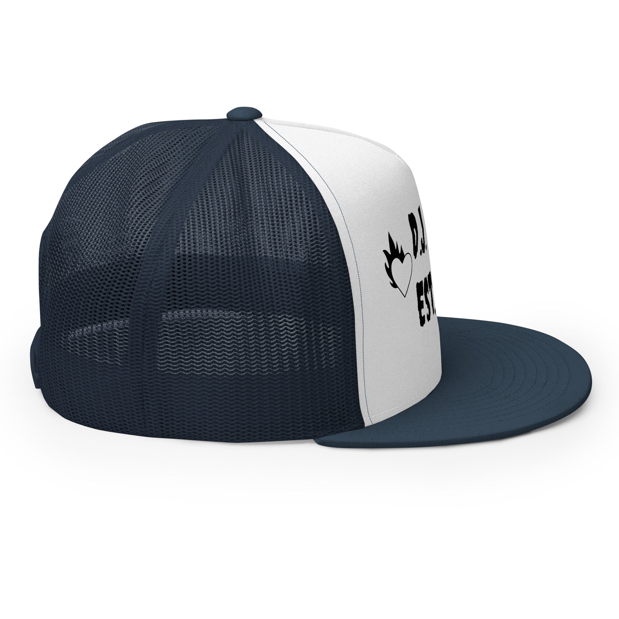 "Fire Hearts" Trucker Cap Multi Color/Black