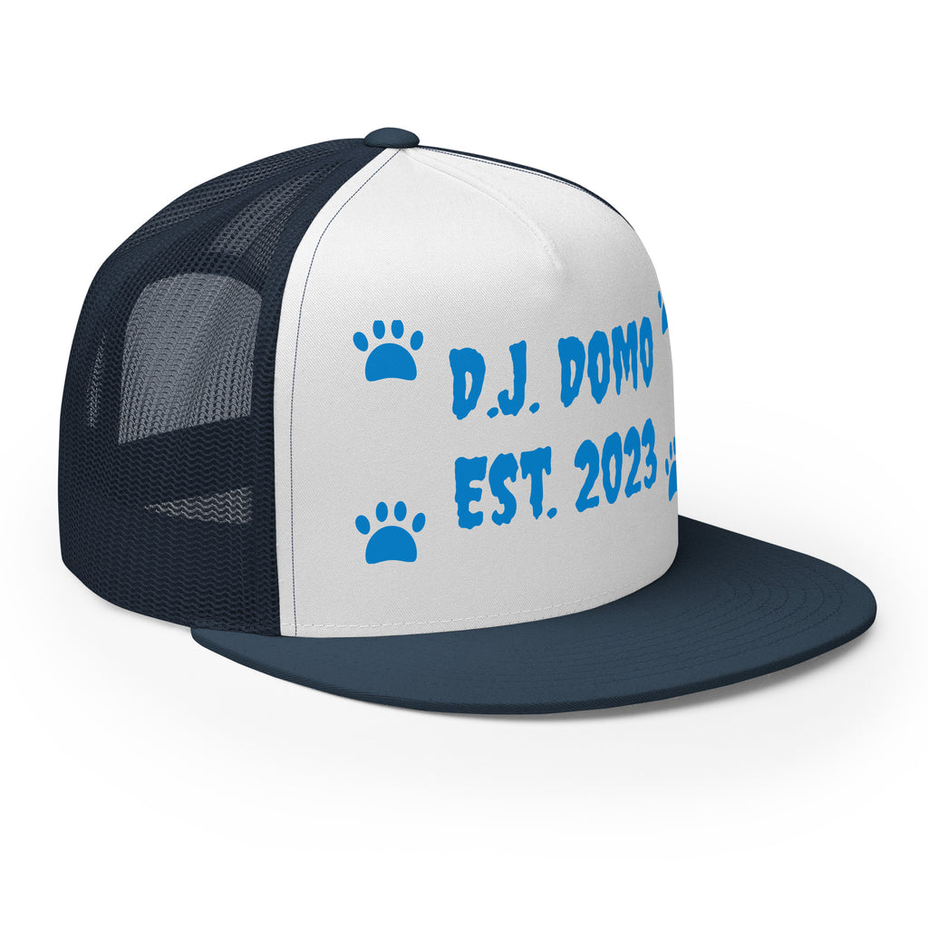 "Dog Paws" Trucker Cap Multi Color/Light Blue
