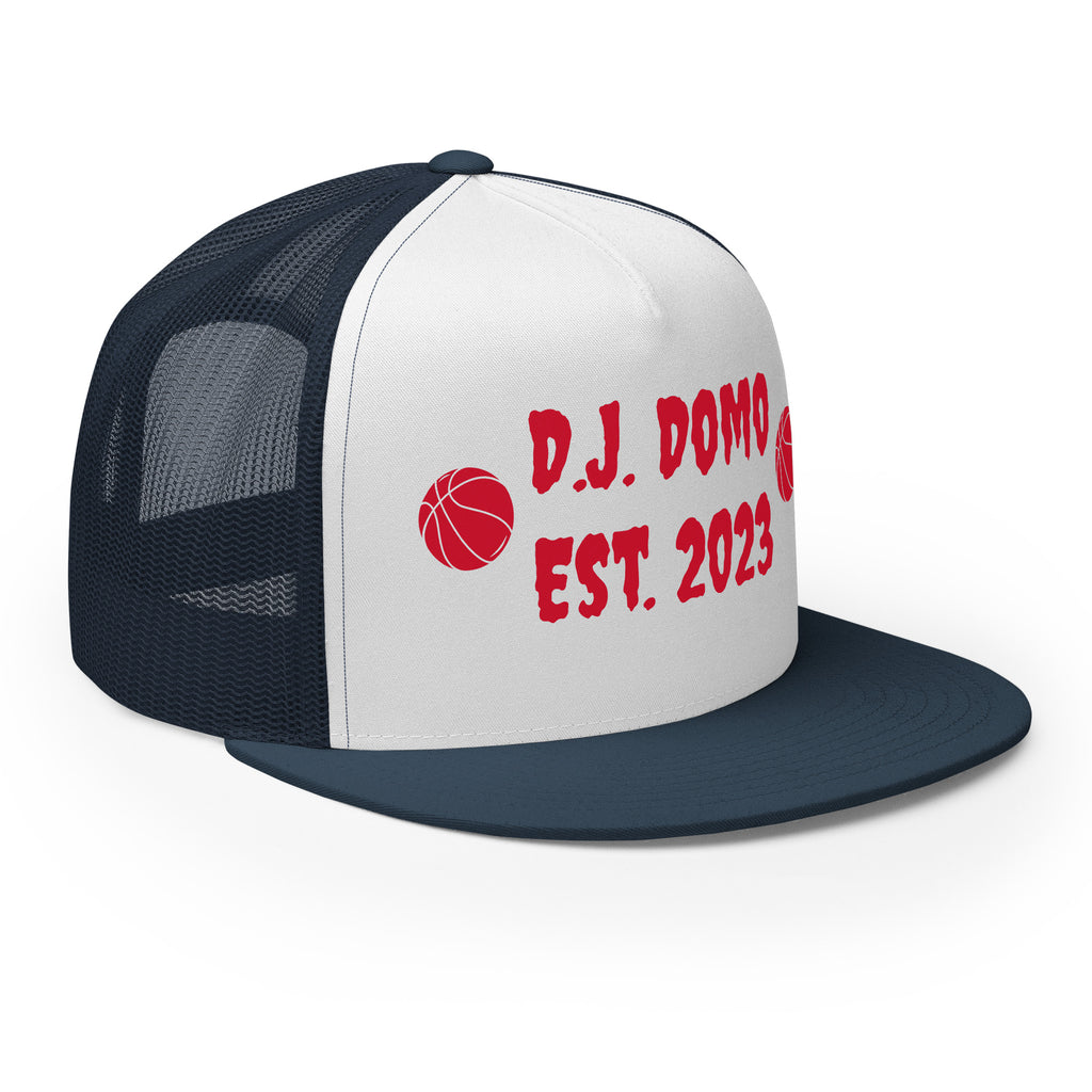 "Basketball" Trucker Cap Multi Color/Red