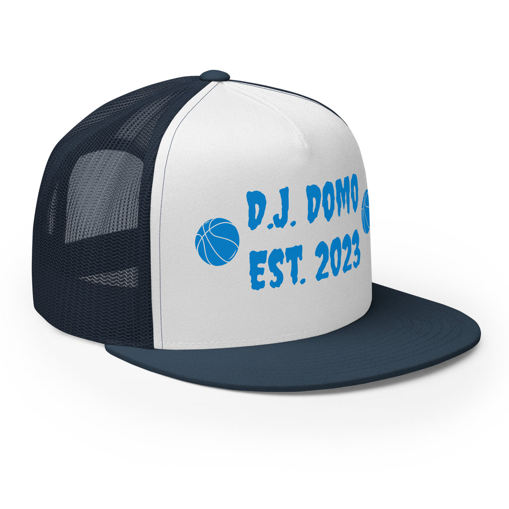 "Basketball" Trucker Cap Multi Color/Light Blue