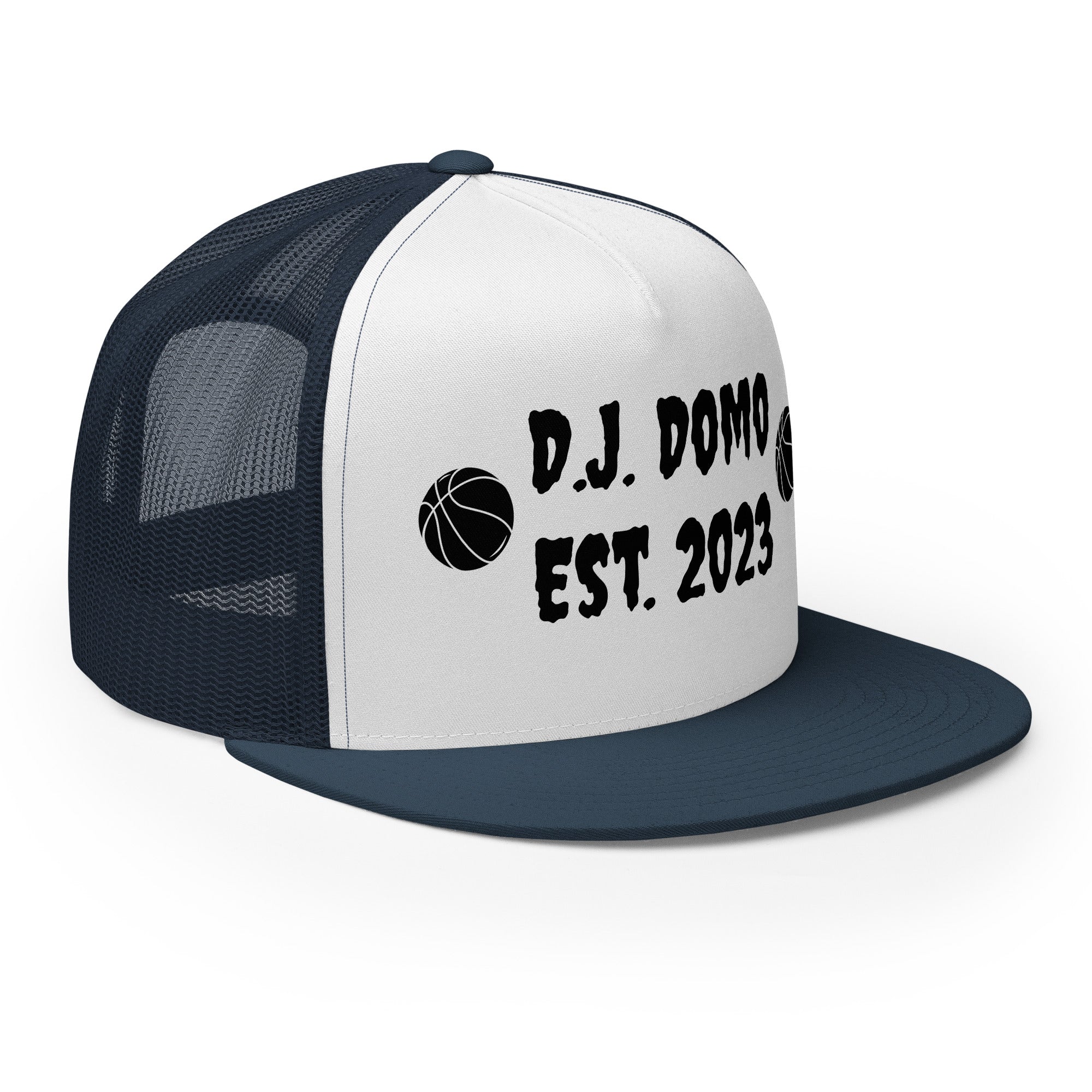 "Basketball" Trucker Cap Multi Color/Black