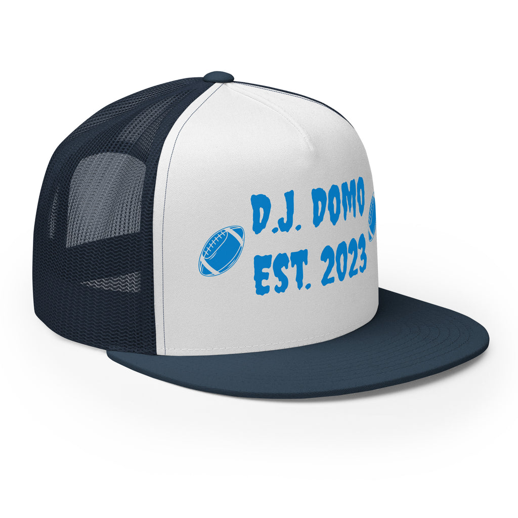 "Football" Trucker Cap Multi Color/Light Blue