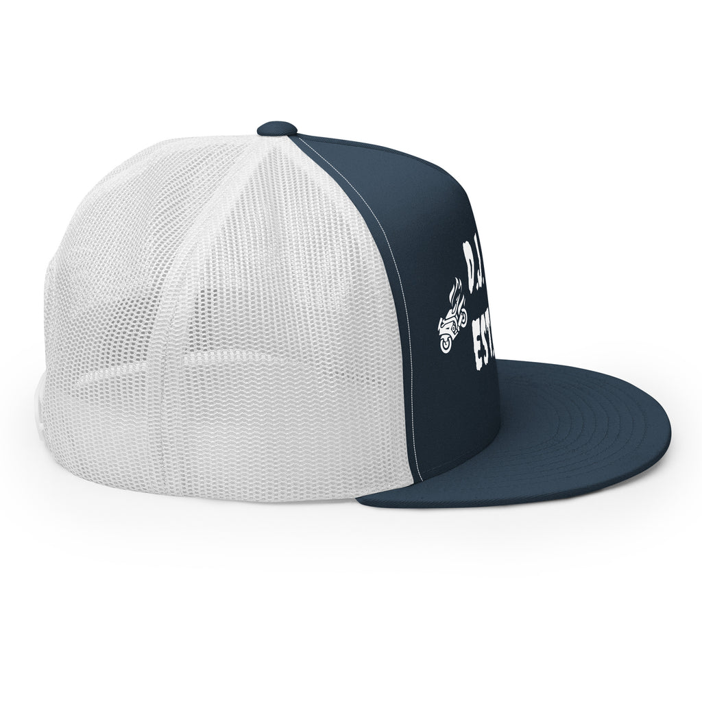 "Biker" Trucker Cap Multi Color/White
