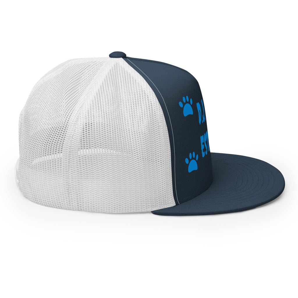 "Dog Paws" Trucker Cap Multi Color/Light Blue