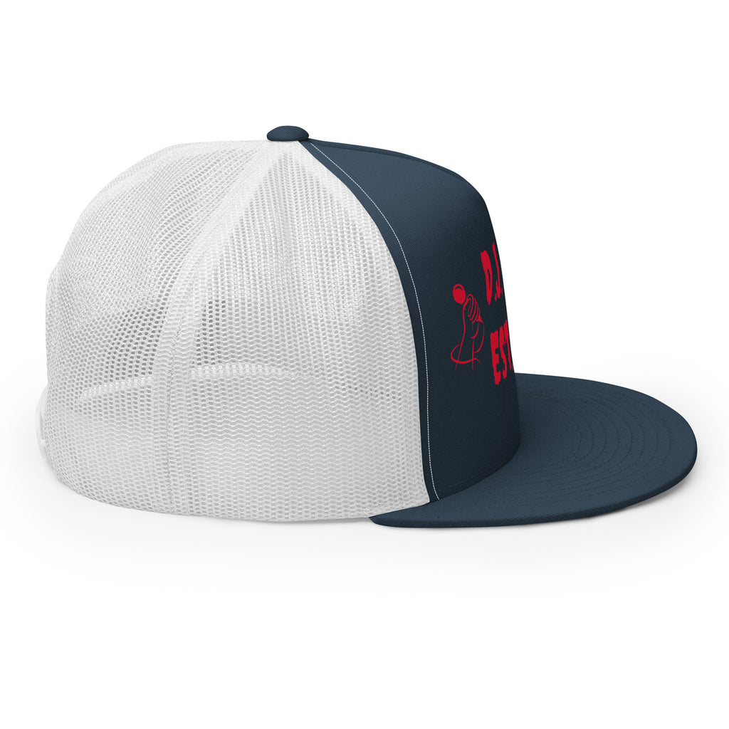 "Mic" Trucker Cap Multi Color/Red