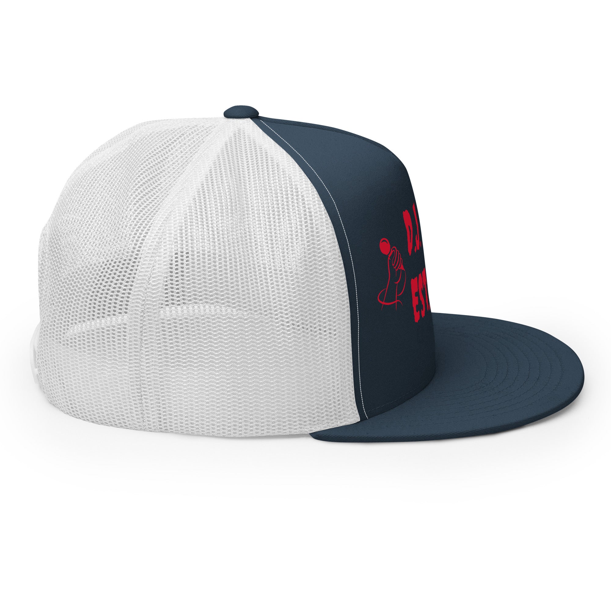 "Mic" Trucker Cap Multi Color/Red