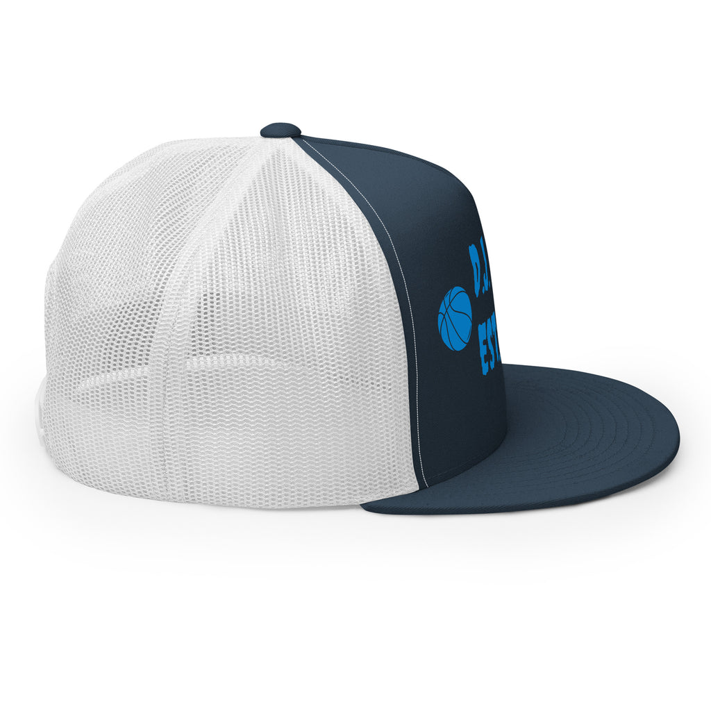 "Basketball" Trucker Cap Multi Color/Light Blue