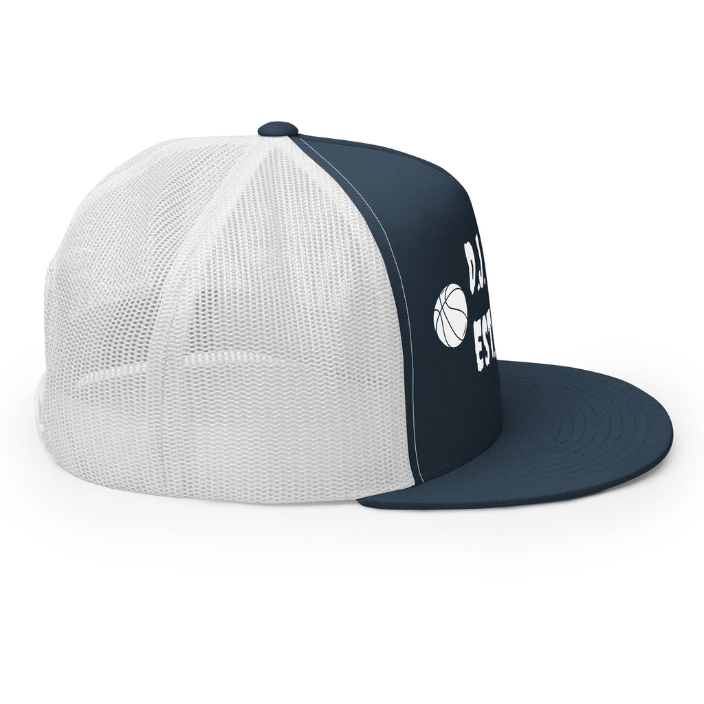 "Basketball" Trucker Cap Multi Color/White