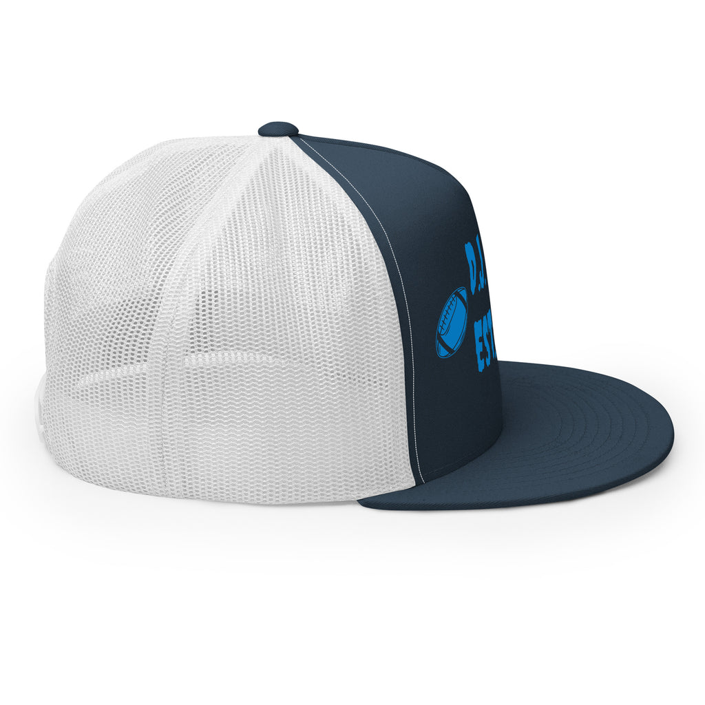 "Football" Trucker Cap Multi Color/Light Blue