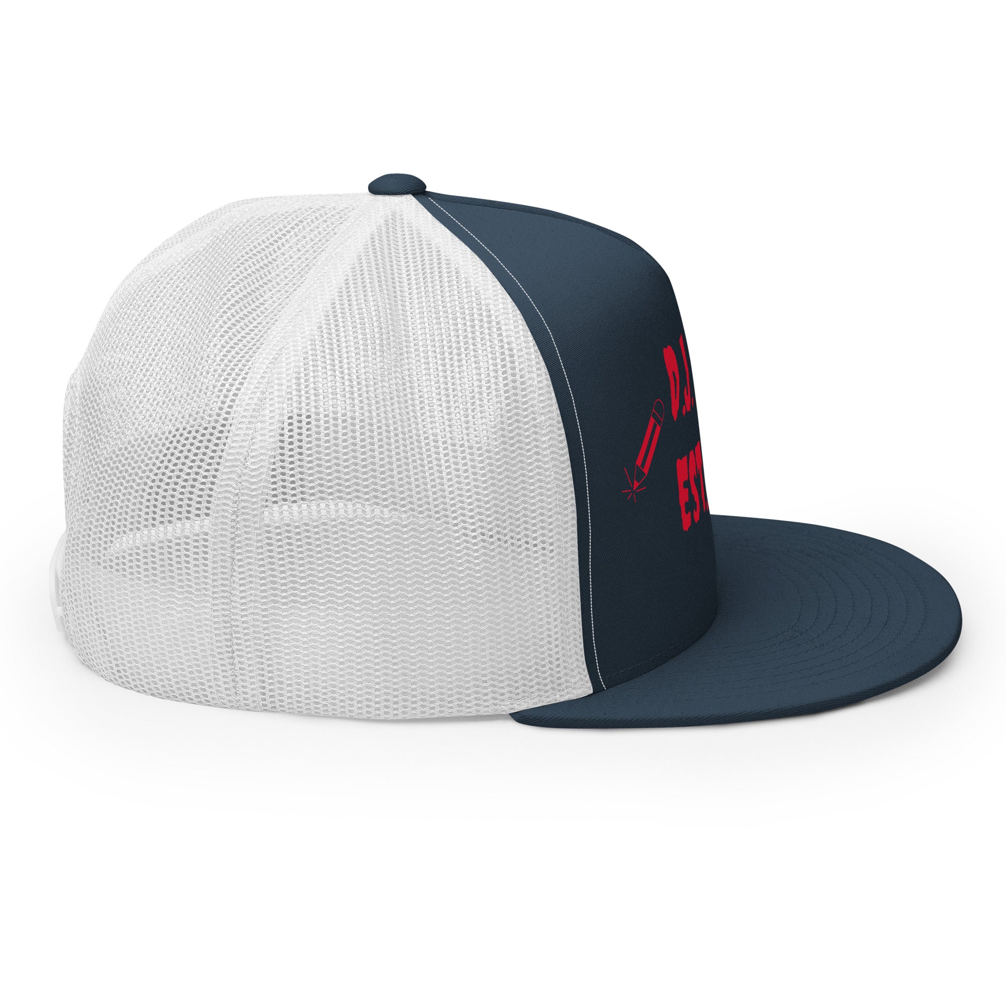 "Writer" Trucker Cap Multi Color/Red