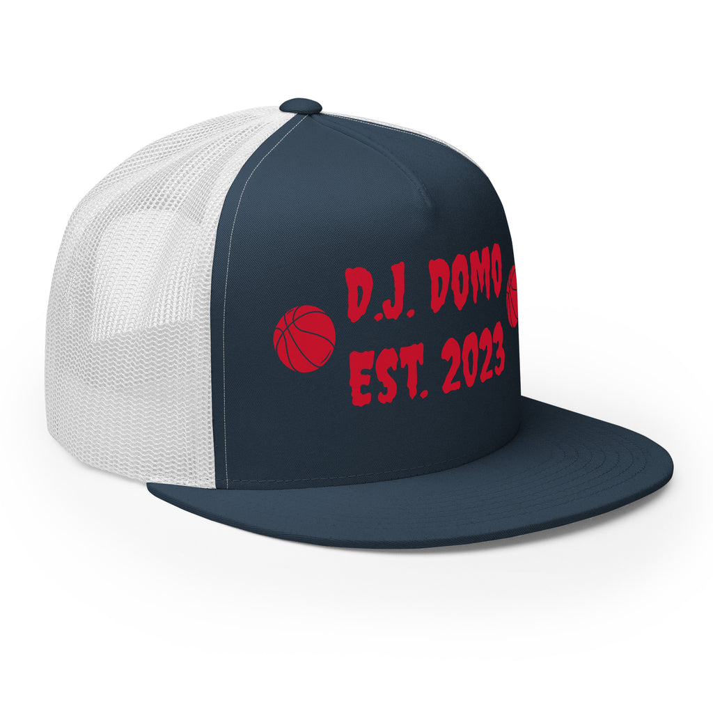 "Basketball" Trucker Cap Multi Color/Red