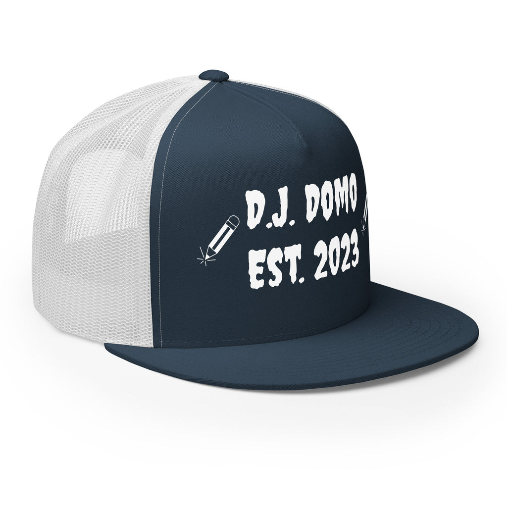 "Writer" Trucker Cap Multi Color/White