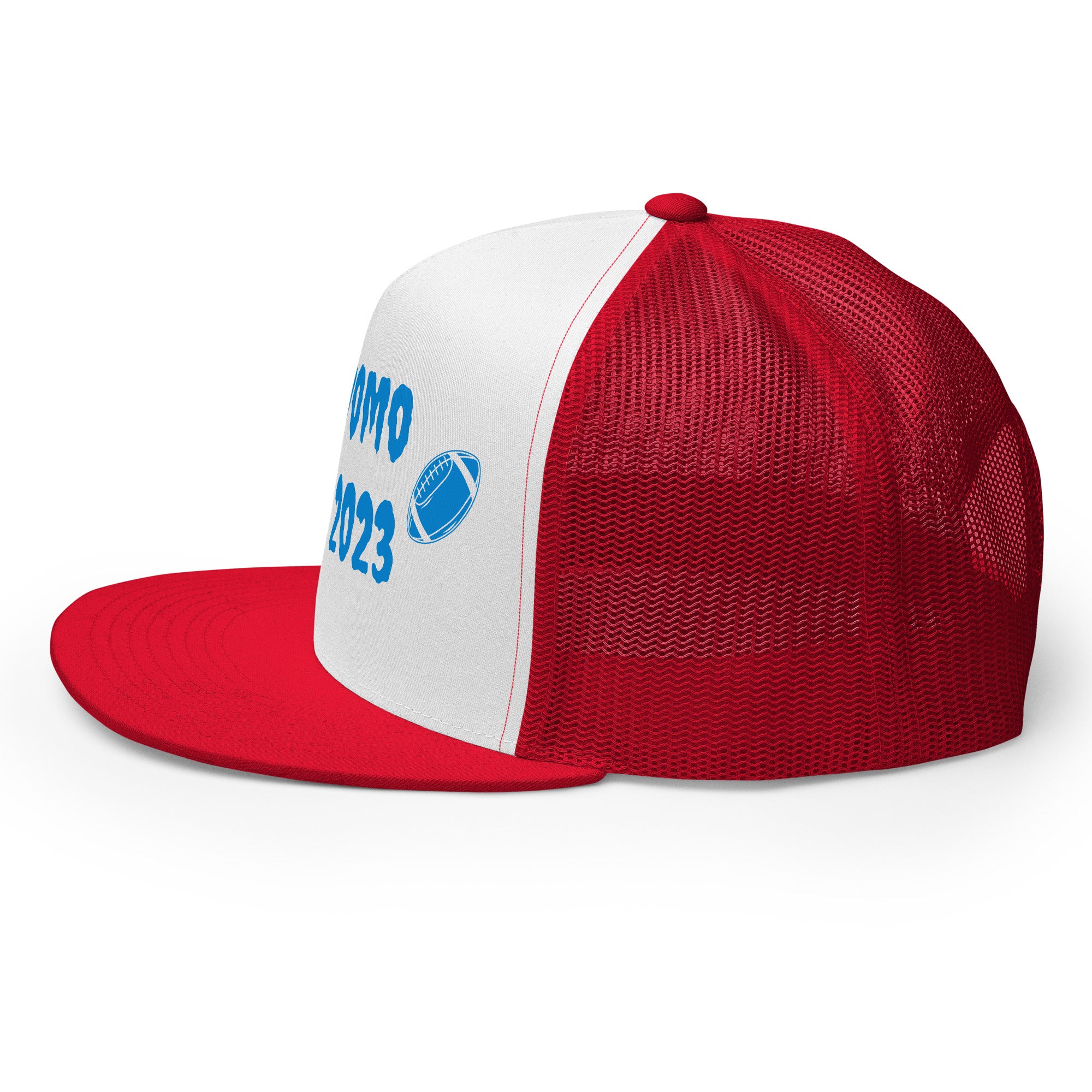 "Football" Trucker Cap Multi Color/Light Blue