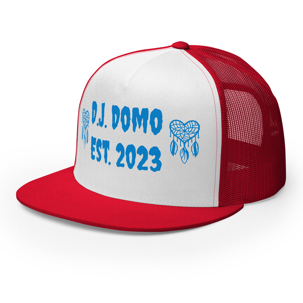 "Heart Catchers" Trucker Cap Multi Color/Light Blue