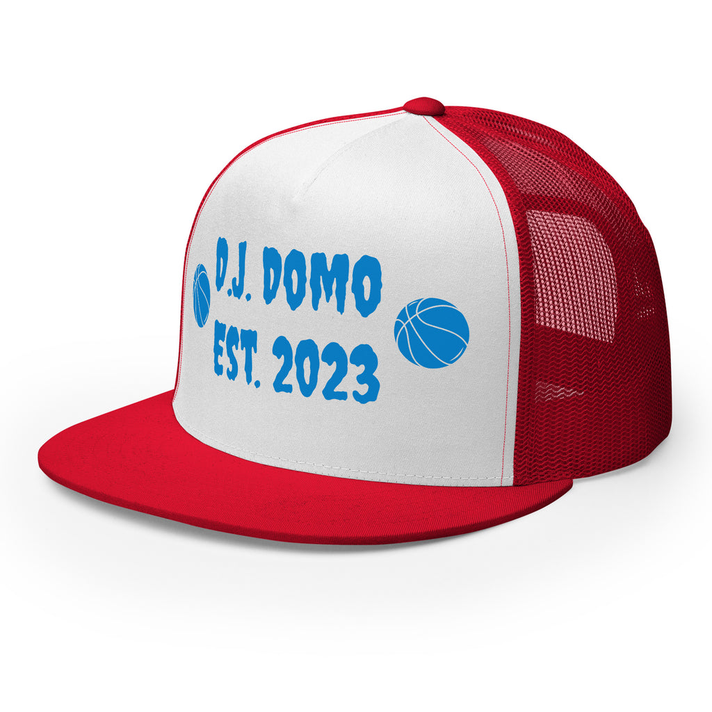 "Basketball" Trucker Cap Multi Color/Light Blue