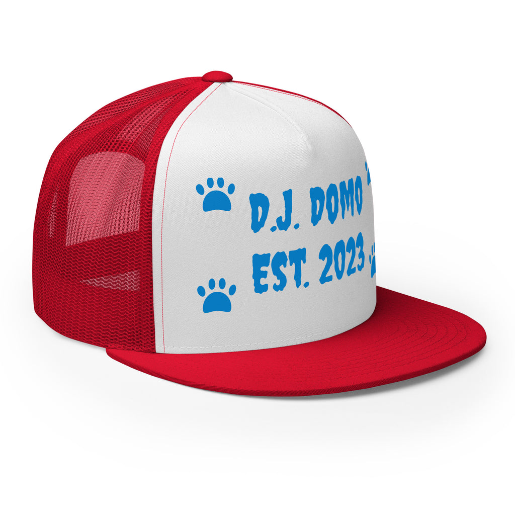 "Dog Paws" Trucker Cap Multi Color/Light Blue