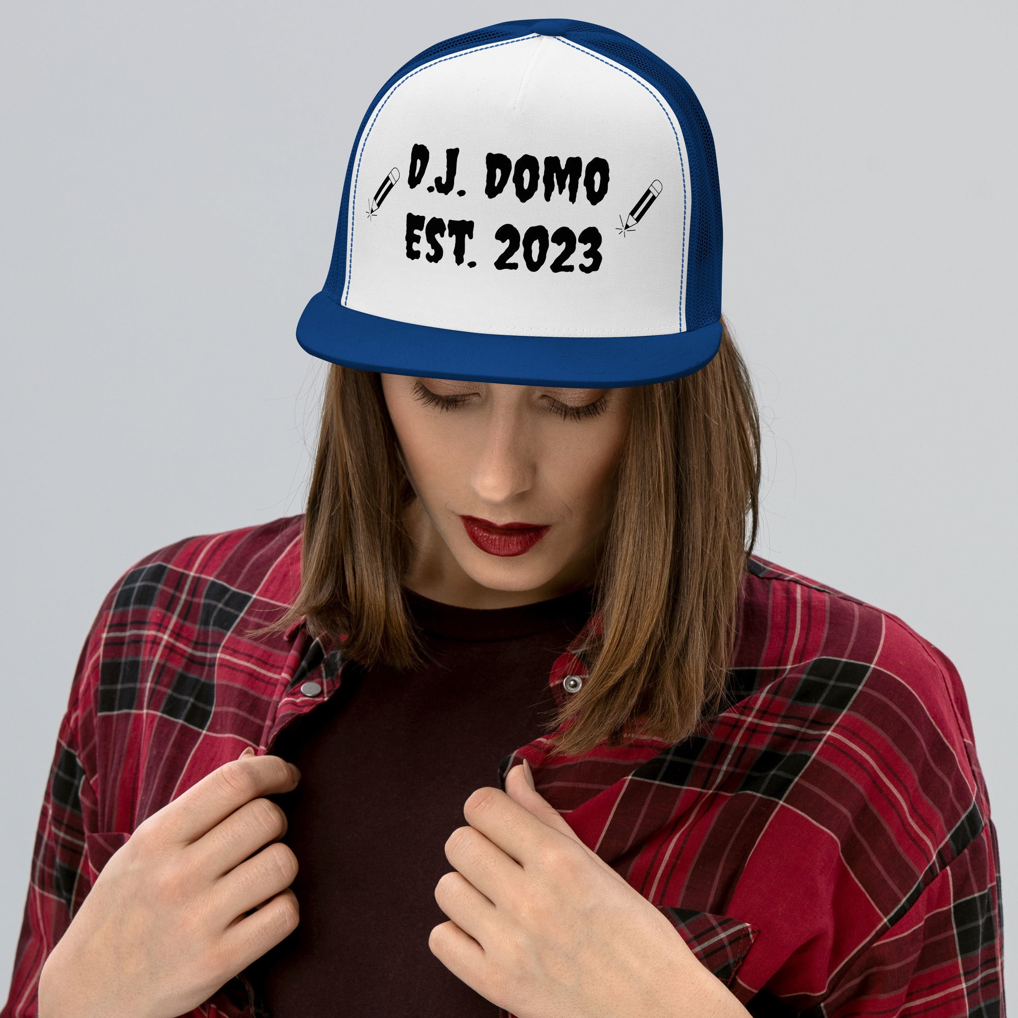 "Writer" Trucker Cap Multi Color/Black