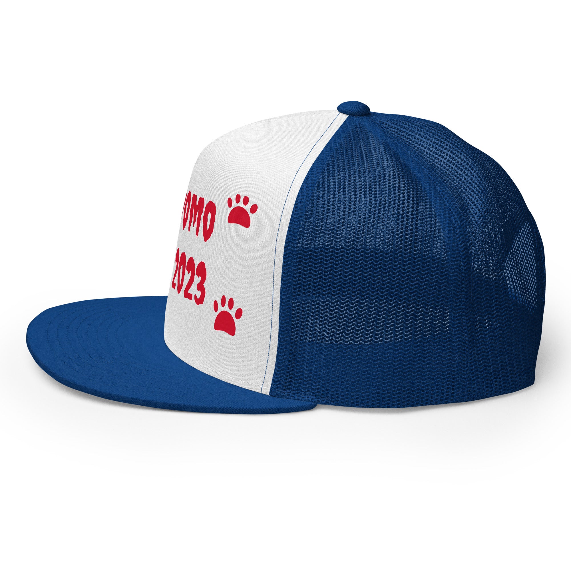 "Dog Paws" Trucker Cap Multi Color/Red